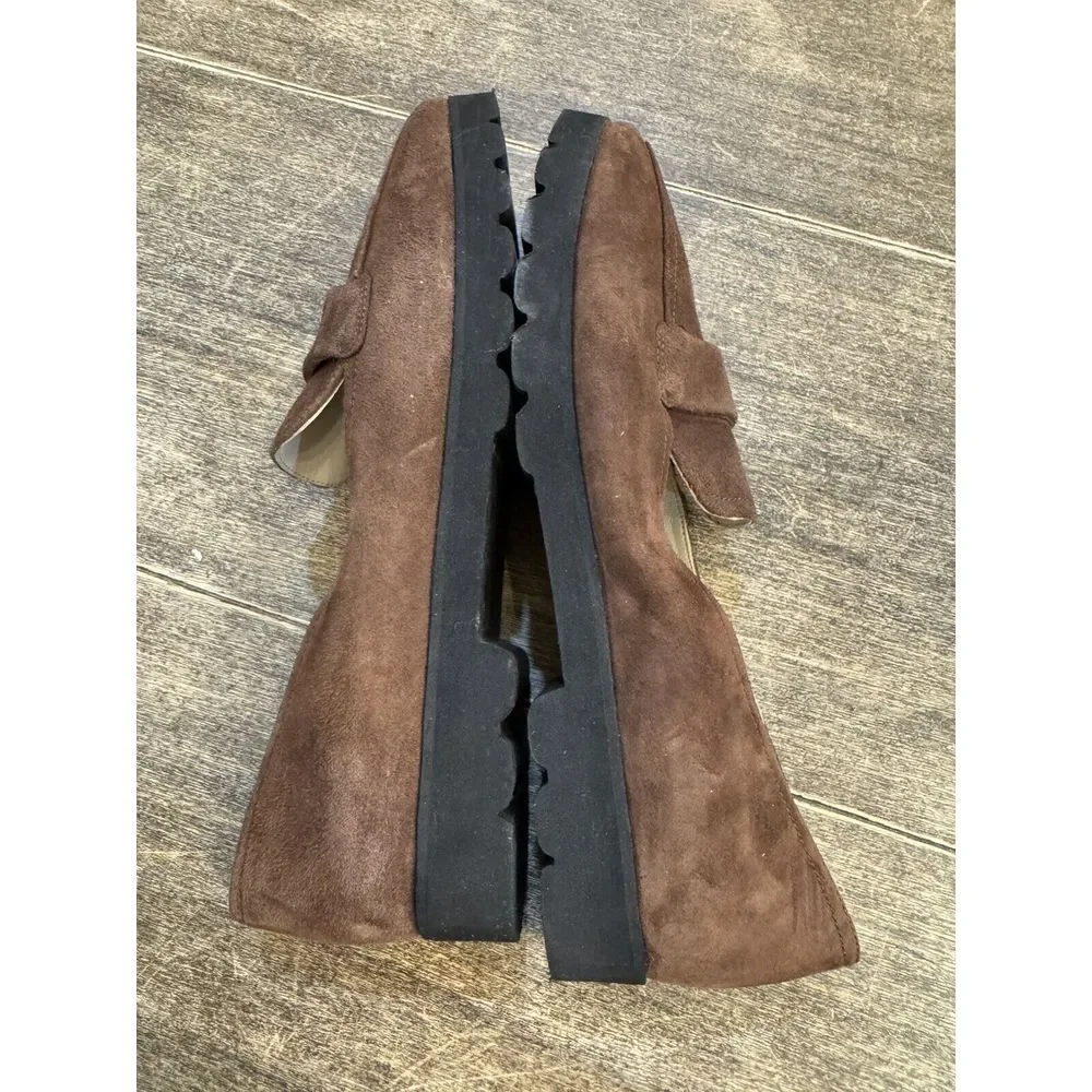 Amalfi‎ by Rangoni Giuliano Loafer Italy made Castagno Cashmere brown Size 8.5 W